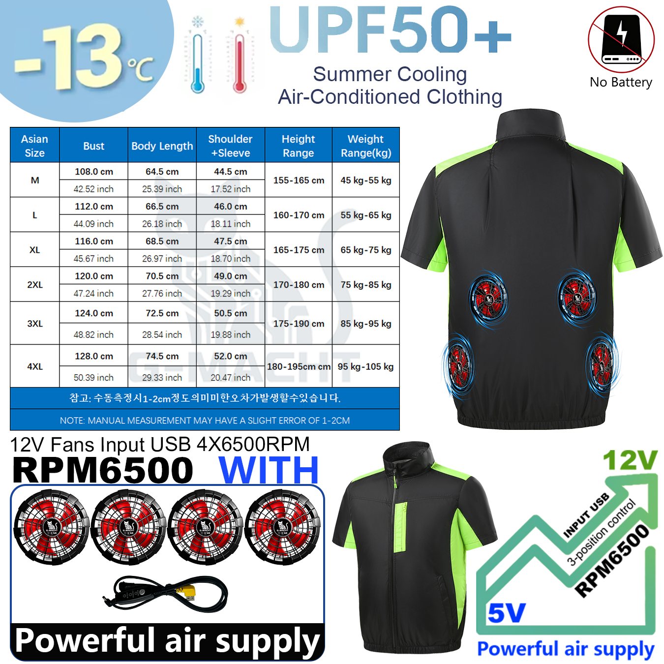 Summer 4 Fans Air Conditioning - Outdoor Sport Windbreaker recension och pris